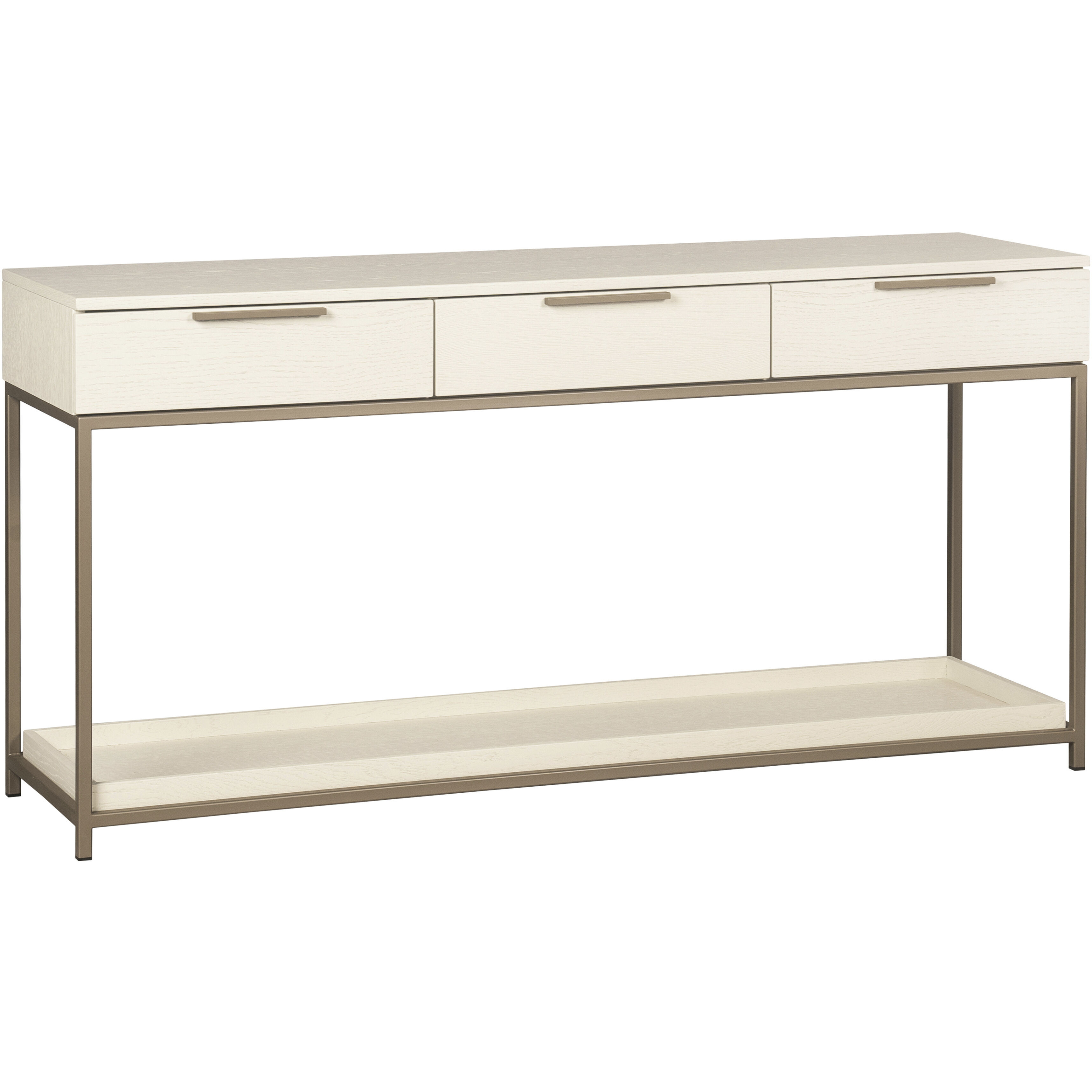 Rebel 63 X 17.75 inch Champagne Gold / Cream Console Table with Drawers